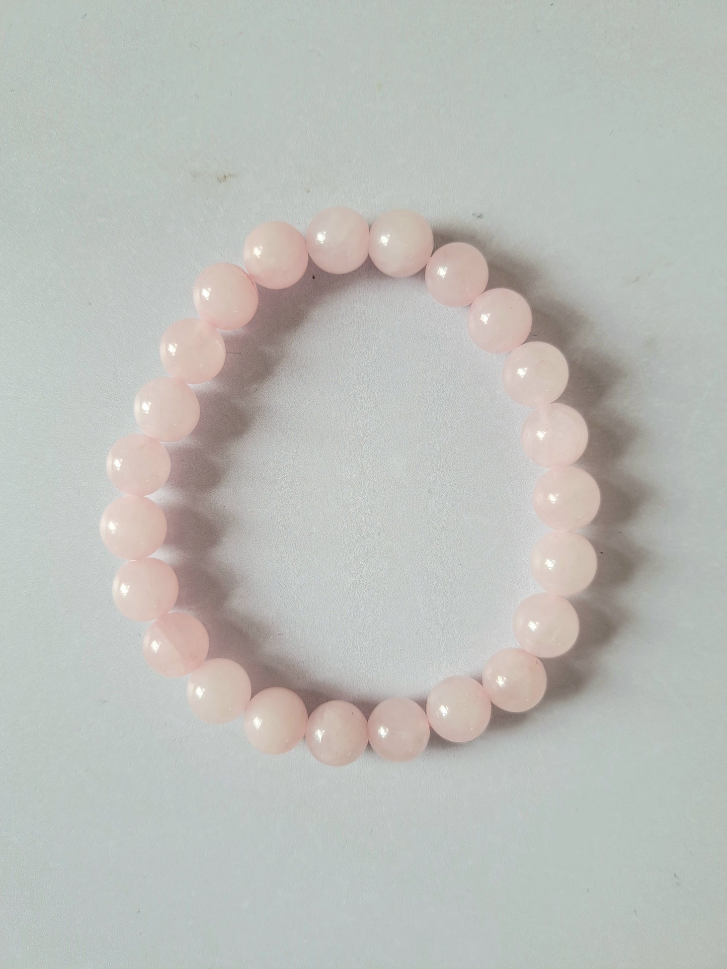 Kralenarmband roze kwarts edelsteen