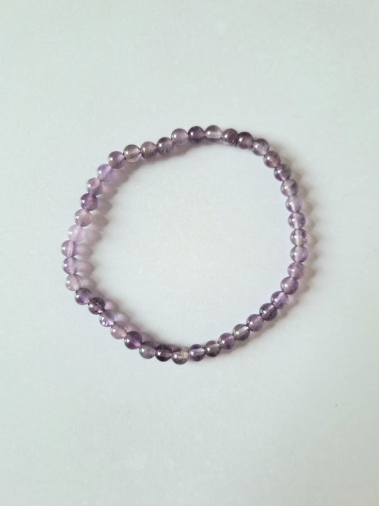 Kralenarmband amethist 4mm