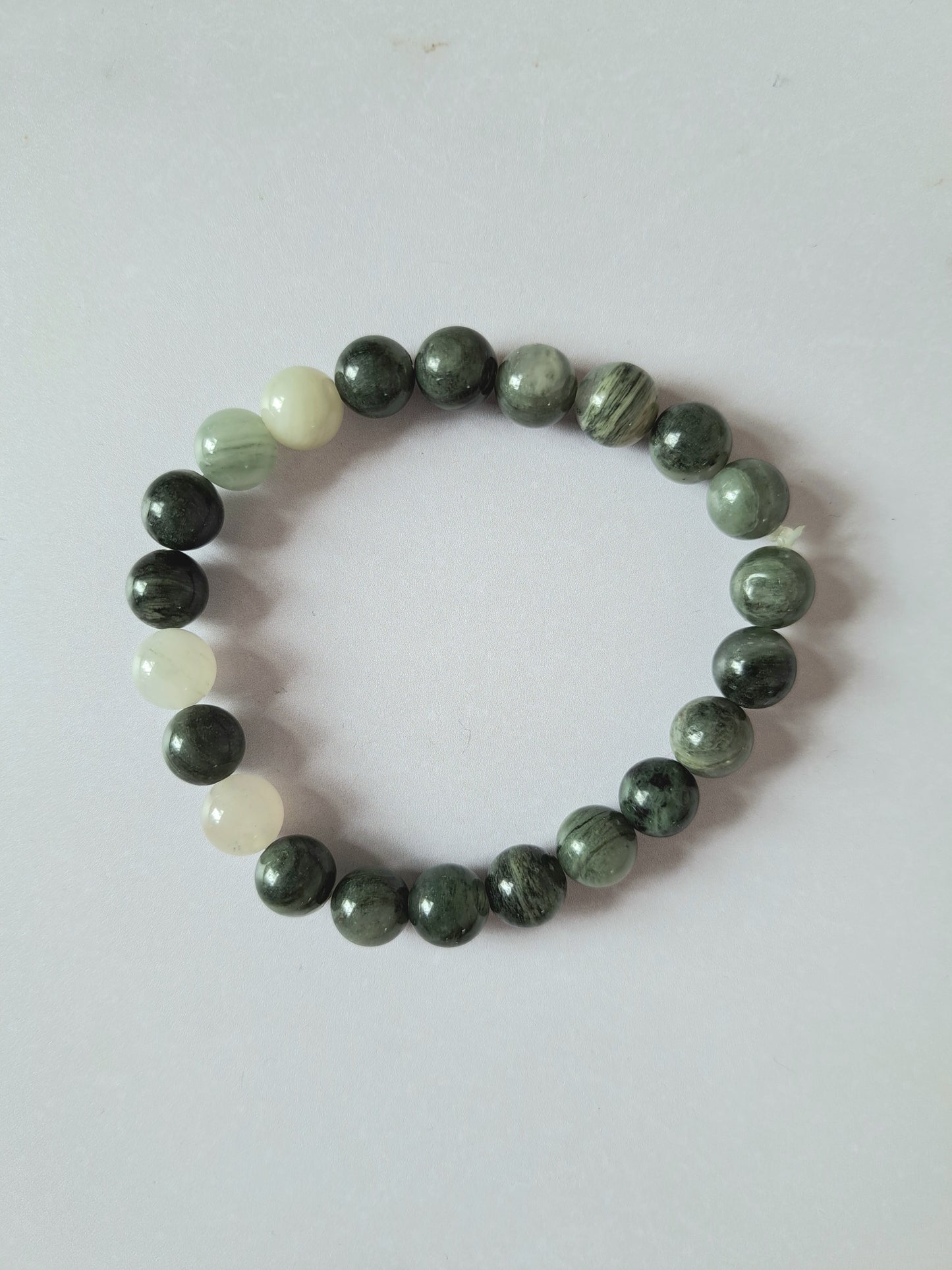 Kralenarmband groene jaspis