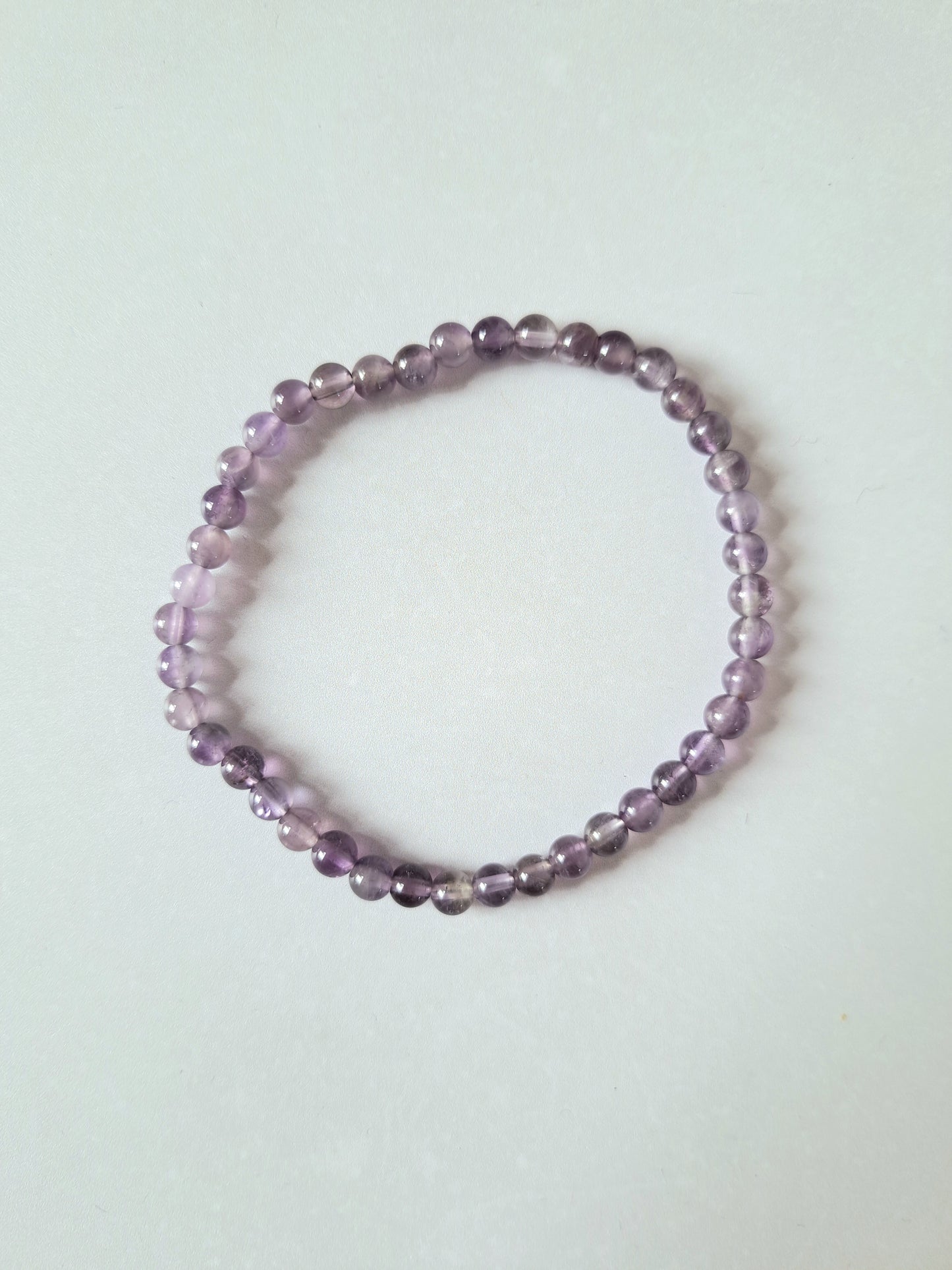 Kralenarmband amethist 4mm