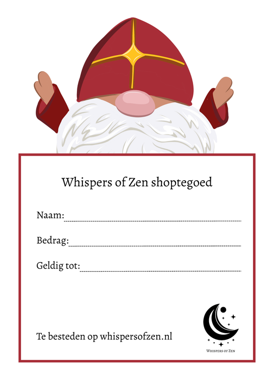 Cadeaubon Sinterklaas Whispers of Zen (digitaal)