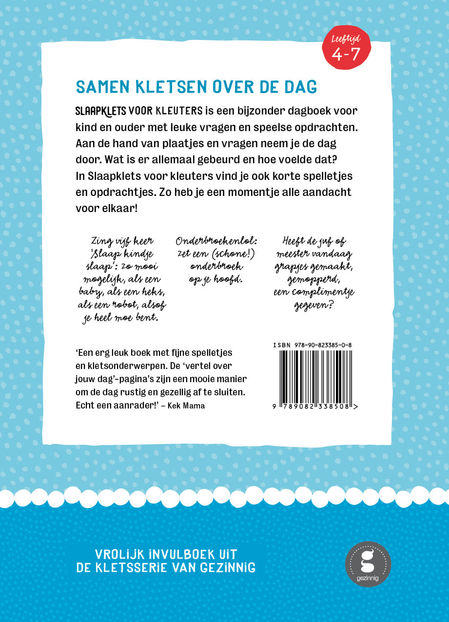 Slaapklets voor kleuters (deel 1)
